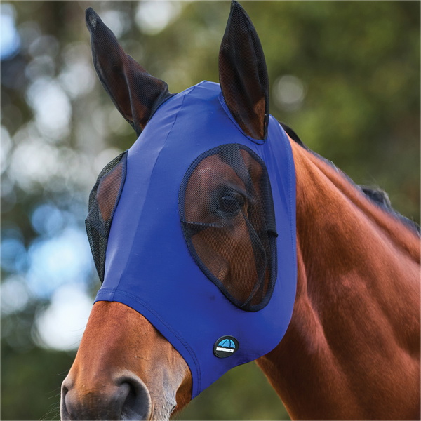 2026 WeatherBeeta Confortec Étirement Masque Anti-mouches Avec Oreilles 1029736024 - Cobalt / Black